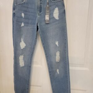 Distressed Light Blue Women's Jeans